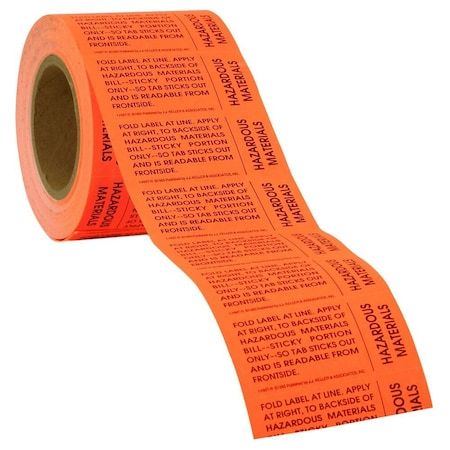 Jj Keller DOT Handling Label, Hazardous Waste, Paper, 1" W, 2" H 31