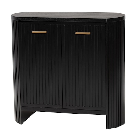 Bali & Pari Keshet Fluted Wood Storage Cabinet 271-14788-ZORO