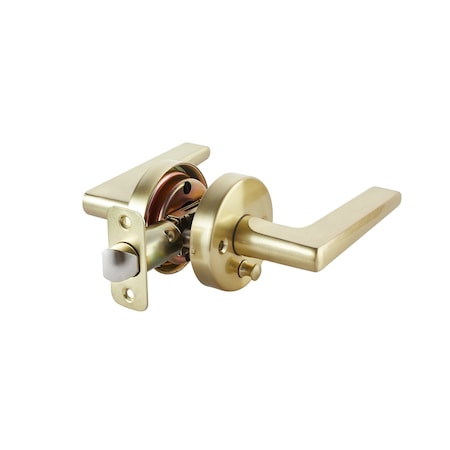 Sapphire Contra Series Light-Duty Residential Tubular Lever, Grade 3 Passage in Satin Brass LS-CON10-US4