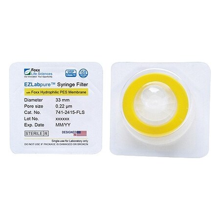 Foxx Life Sciences Syringe Filters, PK100 741-2415-FLS