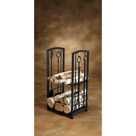 Home Impressions Fireplace Tool Set with Log Rack LG-1001