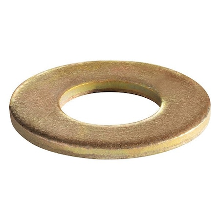 Zoro Select Flat Washer, For Screw Size 7/8 in , Steel Cadmium-Plated Finish, 10 PK ZWSH-742