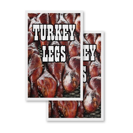Signmission Turkey Legs, Vinyl Decals Only 24 Inch x 36 Inch, Vinyl Decal, 2PK DSB-2436-2PACK-Turkey Legs