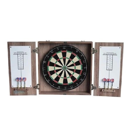 Blue Wave Winchester Dart Cabinet Set in Driftwood BG1044-DWD