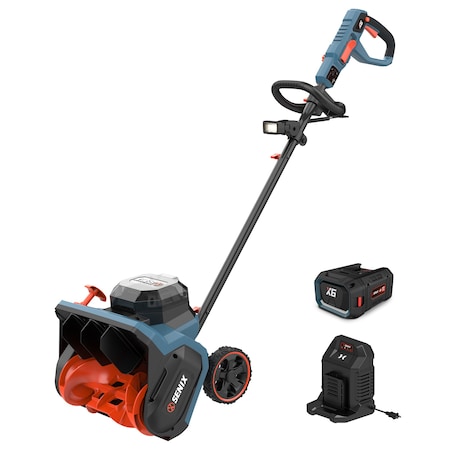 Senix X6 15in Snow Shovel, 6.0Ah battery & 8A charger STX6-M STX6-M
