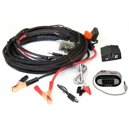Kicker Substation Demo Kit with Jumper Type Cables FM Transmitter and 40 Amp Safety Fuse and Holder PEDK