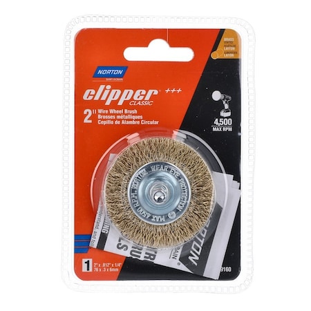 Norton Clipper WIRE WHEEL BRSH CRIMP 2 in. 70184609160