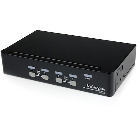 Startech.Com StarView SV431USB - KVM switch - USB - 4 ports - 1 local user - USB - 1U SV431USB