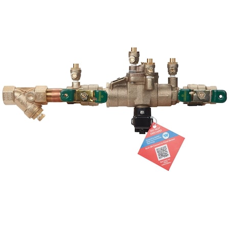 Watts Reduced Pressure Zone Backflow Preventer 3/4 LF009M3-QT-S-FS