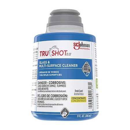 Sc Johnson Professional Liquid TruShot 2.0 Glass and Multi-Surface Cleaner, Clear, Fresh, Cartridge, 4 PK 379846