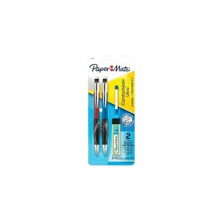 Paper Mate Mechanical Pencil, 0.7mm, Asst Barrel, 2PK 1738796
