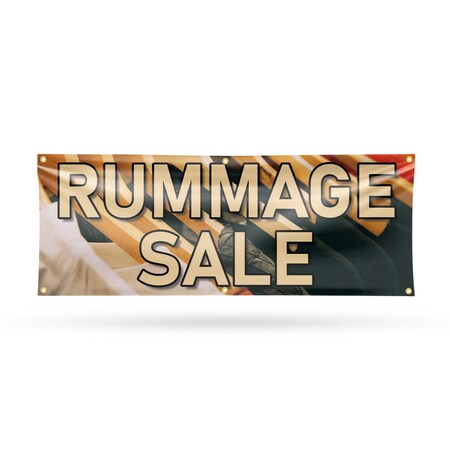 Signmission Rummage Sale, 24 Inch x 72 Inch, Vinyl Banner B-72-30840