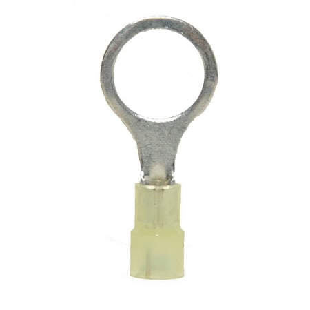 Hillsdale Terminal Ring Terminal, 1/2 in Stud Size, 10 AWG, 600 V, Nylon Insulated, 500 PK 50233N