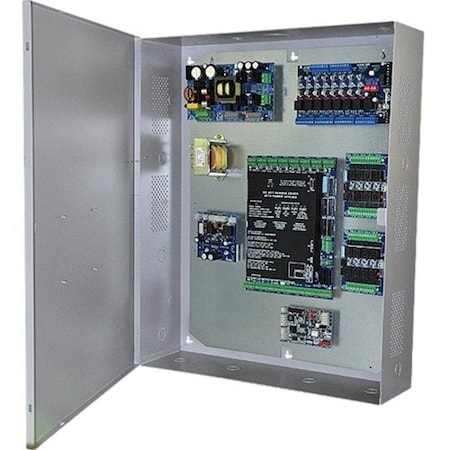 Altronix Trove 2 Enclosure, 21.75in Wx27.25in Hx6 5in D, Cam Lock, Tamper Switch, 16 Gauge, Keyscan Backplane TROVE2KA2