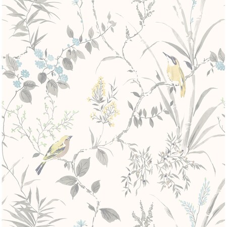 Chesapeake Imperial Garden Grey Botanical Wallpaper 3123-24172