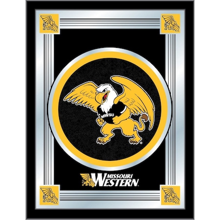 Holland Bar Stool Co Missouri Western State 17" x 22" Logo Mirror MLogoMOWSt