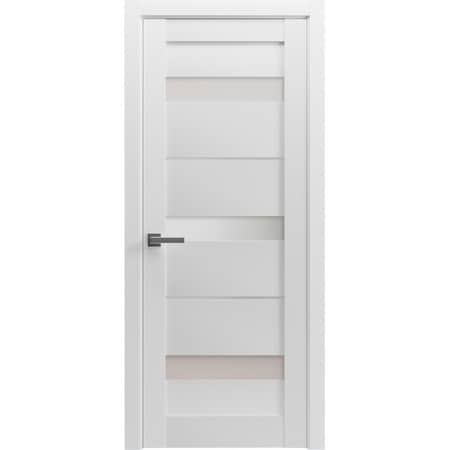 Sartodoors Slab Interior Door, 24" x 80", White QUADRO4055ID-WS-18