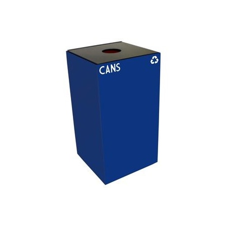 Witt Industries 7 gal Square Blue, Metal 28GC01-BL