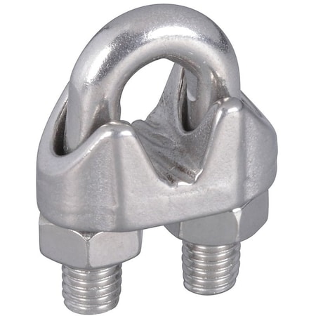 National Hardware 4230BC Series Wire Cable Clamp, 1/4 in Dia Cable, 1-1/4 in L, Malleable Iron N830-314