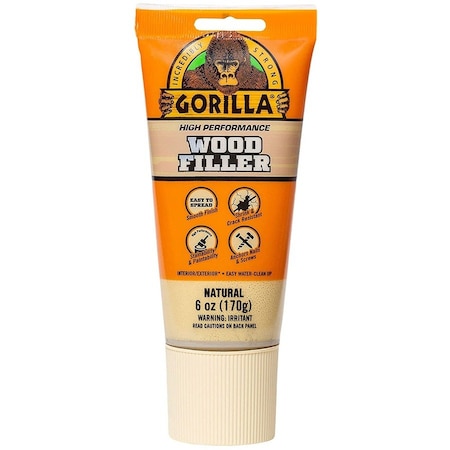 Gorilla Glue Filler, Tube, Natural, Wood Filler 107072