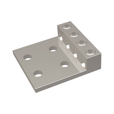 Burndy Mechanical Lug, 4 Conductor, 1/2 in Stud, Aluminum K4A31U4N