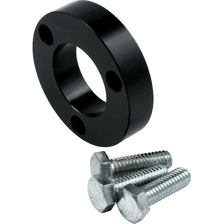 Powerhouse 0.50 in. Thick Steering Wheel Spacer, Black Anodized PO3606662