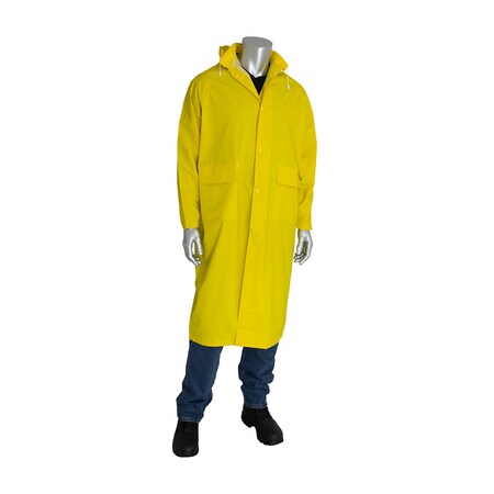 Falcon Premium Two-Piece 48" Treated Raincoat, 0.35 mm 205-300FR/4X