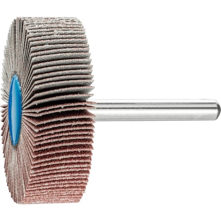 Pferd 2'' x 1/2'' Mounted Flap Wheel - 1/4'' Shank - Silicon Carbide - 120 Grit 45428