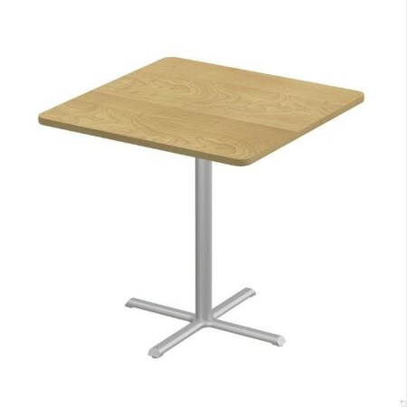 Correll Square Cafe Table, 42 in W, 42 in L, 42 in H, Particleboard Top, Fusion Maple SXB42S-16-98-16