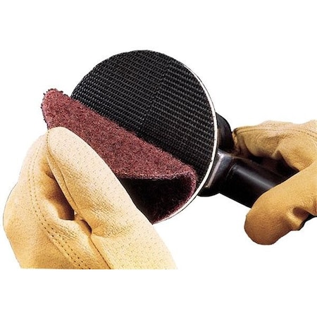 Scotch-Brite Hook-and-Loop Surface Conditioning Disc, 5" Dia, No Hole, Aluminum Oxide, Not Applicable Grit 7000000719