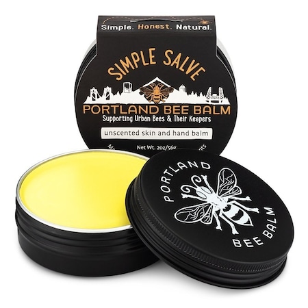 Portland Bee Balm SIMPLE SALVE Series Skin and Hand Balm, 2 oz, Tin 130
