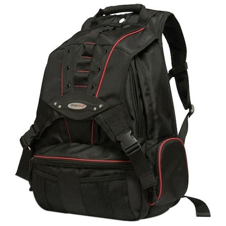 Mobile Edge PREMIUM BACKPACK - 17.3IN LAPTOP & DEDICATED TABLET COMPARTMENT - BLACK/RED TRIM MEBPP7