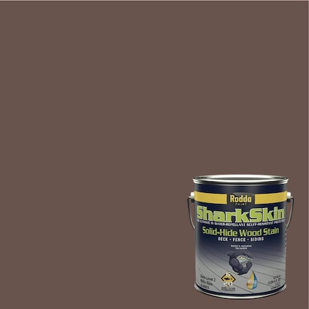 Rodda Paint SharkSkin Deck and Siding Solid Wood Stain, 1 Gallon, Burnt Sienna, 4PK 4240041-4PK-EX127/Burnt Sienna