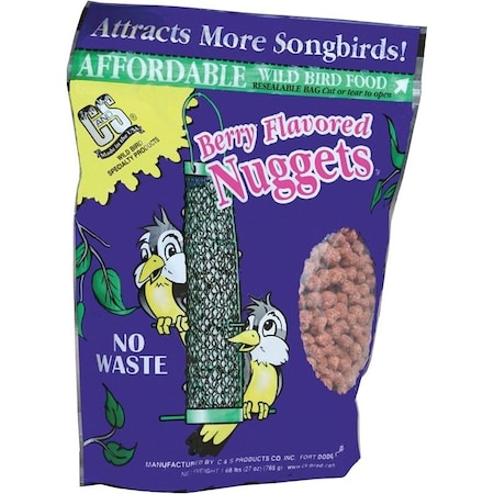 C&S Products Nuggets Bird Food, HighEnergy, Berry Flavor, 27 oz Bag CS06101