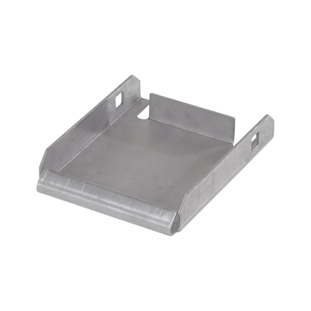 Vestil Steel Caster Pad 4 In. x 4-1/2 In. Top Plate Gray CST-CP-S-400X412