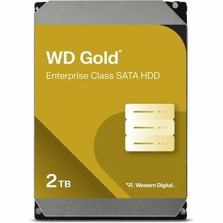 Western Digital Western Digital-Enterprise Single WD2005FBYZ 3.5 in. 2 TB Hard Disk Drive with 7200 RPM; SATA 6 Gbps 128 MB - Gold WD2005FBYZ