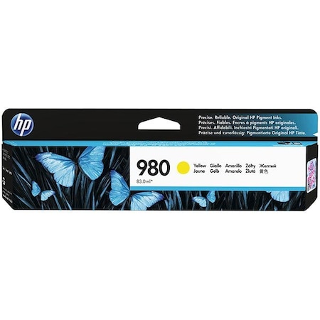 Hp 980 (D8J09A) Yellow Original Ink Cartridge (6,600 Yield) D8J09A