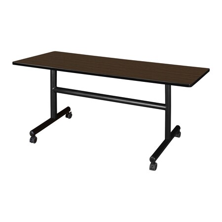 Regency Kobe Flip-Top Training Nesting Table, 60 in W, 30 in L, Neo Walnut MKFT6030NW
