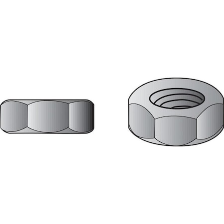 Hillman 5/8 in. Zinc-Plated Steel SAE Hex Nut, 25PK 150066