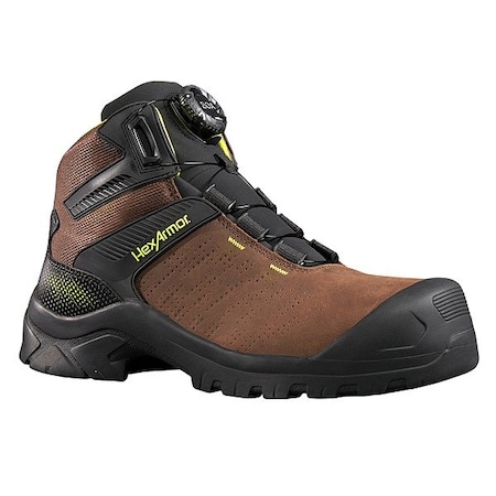 Hexarmor Mid-CutWorkBoot, Brown, Men's, 7, D, PR F2005070D