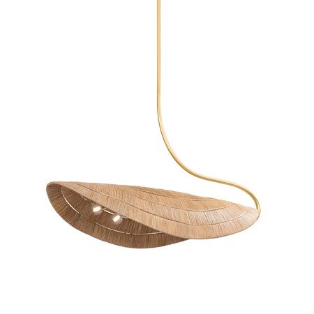 Corbett Lighting Medea 6 Light Linear 16 In. Gold Leaf 454-06-GL