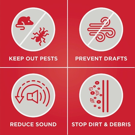 M-D Building Products Building Products 36'' Black Door Sweep Insert 25756