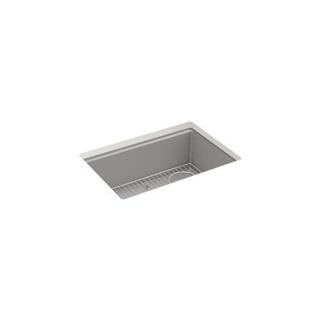 Kohler Billings 27 undermount single-bowl kitchen sink Matte Grey 33713-CM4