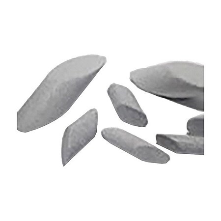 Zoro Select Tumbler Media, Gray, Abrasive Ceramic VTMAC45038063MX50VF