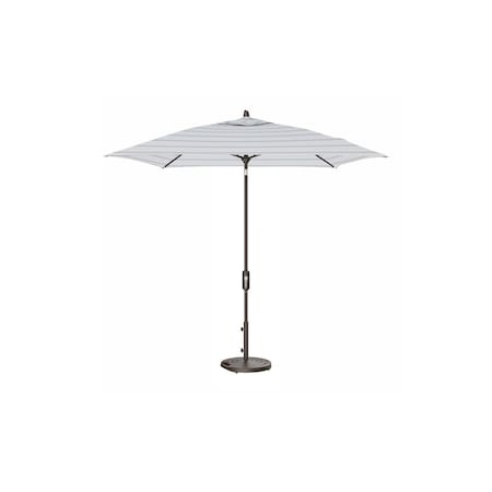 Treasure Garden 7.5 ft Square Patio Umbella, aluminum, fiberglass ribs, outdoor, port Mercury Stripe UM847SQ-00 7960 port Mercury Stripe