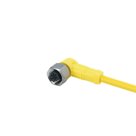 Brady IFMFemale cordset, Cable: 25 m, PVC, yellow; 3 x 0.34 mm2 / AWG 22 E18211