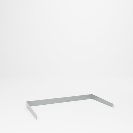 Pucel Side and Back Stop, 72 in L x 53 in H x 62 in D, Black 3672