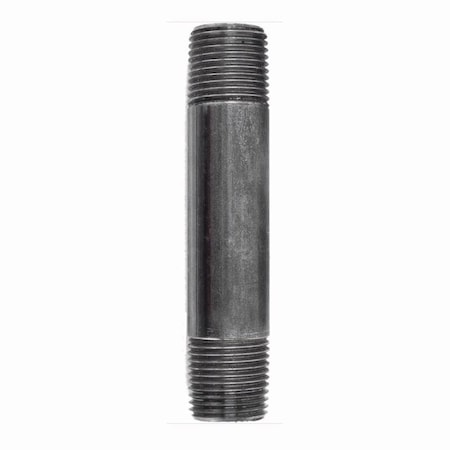 Stz Industries 3/8 in. MIP each X 3/8 in. D MIP Black Steel 4 in. L Nipple 308UP38X4