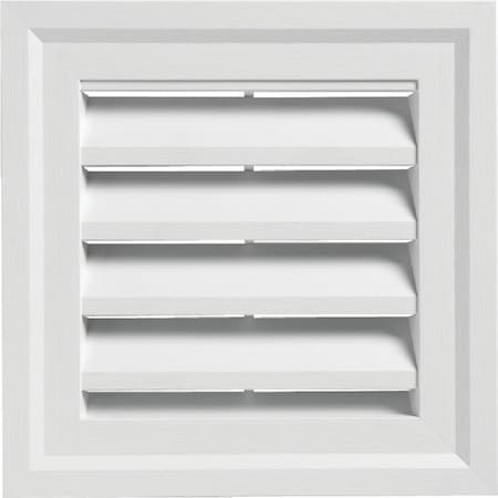 Ply Gem 14 x 14 Square White Gable Attic Vent SQGV1414 AW