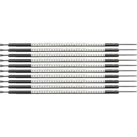 Brady ClipSleeve Wire Markers Size 05 Nylon 22 AWG - 20 AWG, C Pack of 300 Each, 300PK SCN05-C